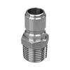 American Standard 304 Stainless Steel 1/2" Male Thread Hydraulic Quick-Connect Fitting
