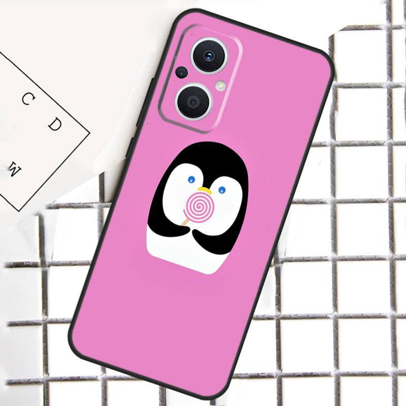 Cute Penguin For OPPO Reno 13 14 12 11 10 Pro 11F 12F 13F 14F 7 8 Lite 8T OPPO Find X5 X6 X8 X9 Pro Case