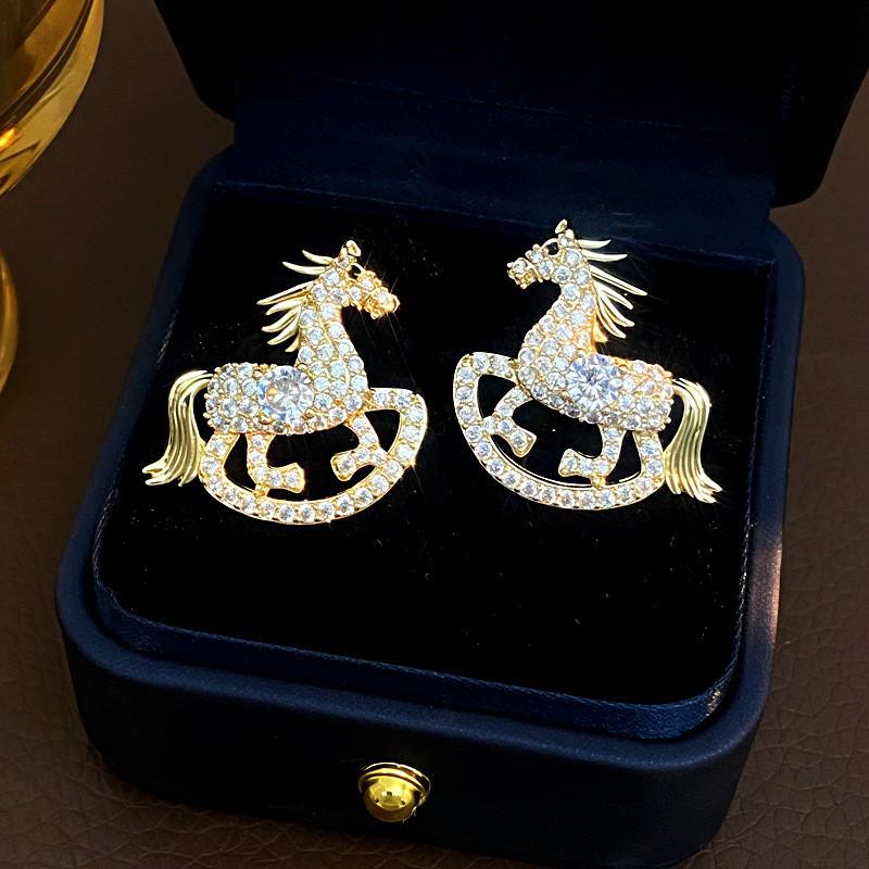 S925 Silver Needle Swan Earrings with Micro-Inlaid Zircon – Elegant, Fashionable, and Versatile