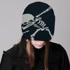 Gothic Skeleton Beanie Hat for Women Men Comfortable Knit Hat Pullover Cap Boy Winter Autumn Skull Cap Fashion Headdress