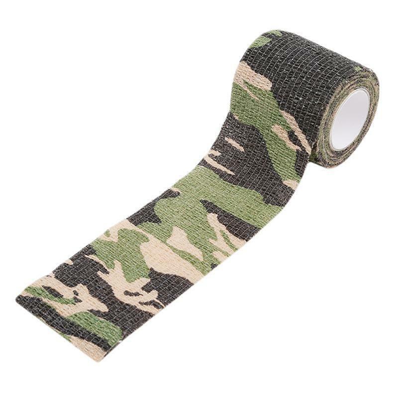 1PC/3PCS Outdoor Camouflage Tape Wrap Self-Adhesive Telescopic Multifunctional Non-Woven Stretch Bandage Tape Accessories For Camping Hunting