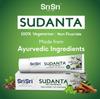 Sri Sri TATTVA Sudanta Herbal Gel Multi Action Toothpaste 100G X Pack Of 2 For Kids Adults