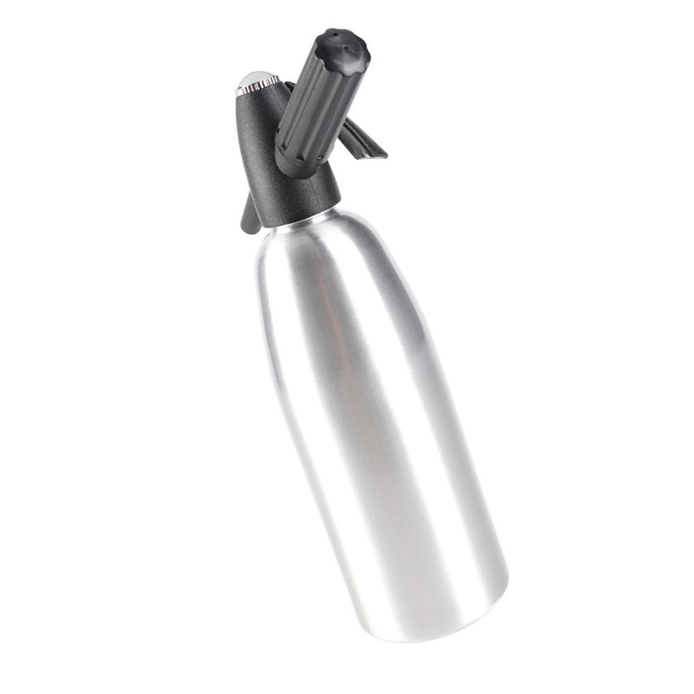 Hand Press Siphon Bottle Aluminum Alloy Sparkling Water Dispenser Leakproof Water Soda  Kitchen