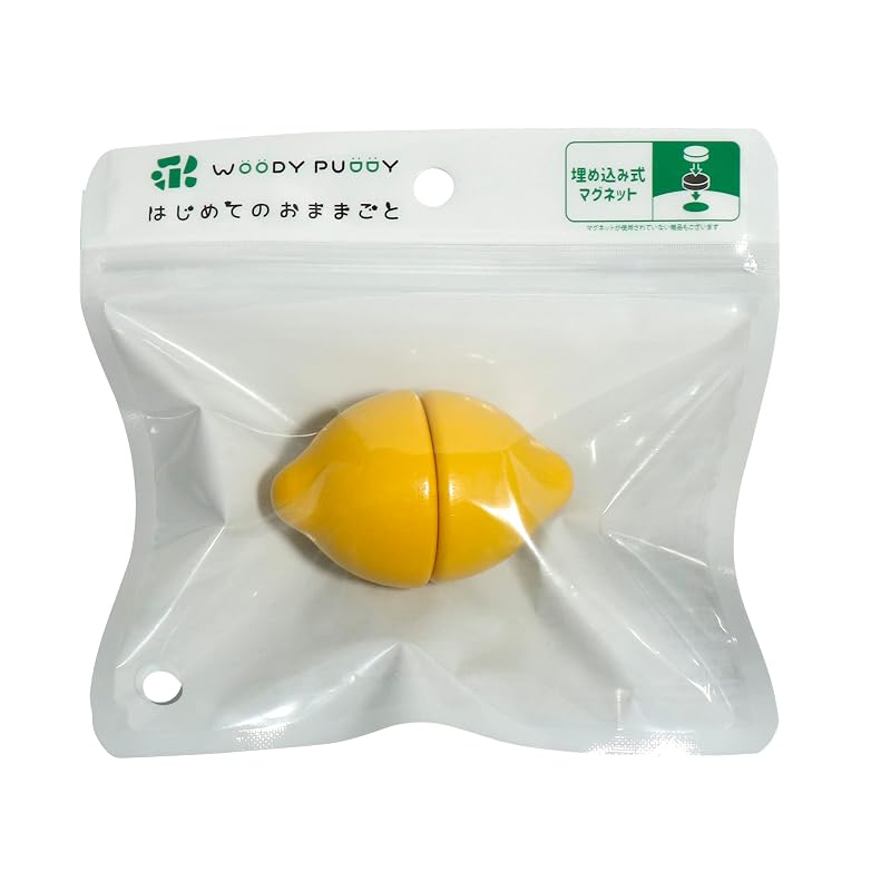Woodypuddy First Pretend Play Lemon Magnetic Wooden Toy Educational Toy Pretend Play Woodypuddy