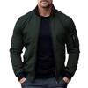 Vestes pour hommes Couleur unie Bomber Veste Manteau Affaires Hommes Manteaux Coupe-vent Hommes Fermeture Éclair Coréen Basique Streetwear Hauts