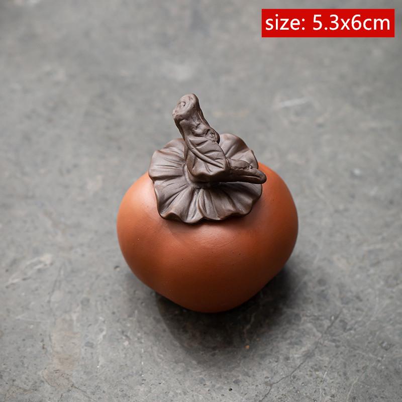 

Boutique Imitation Fruit Tea Pet Ornament Creative Tea Tray Color Changing Decoration Exquisite Flower Pot Decor Crafts