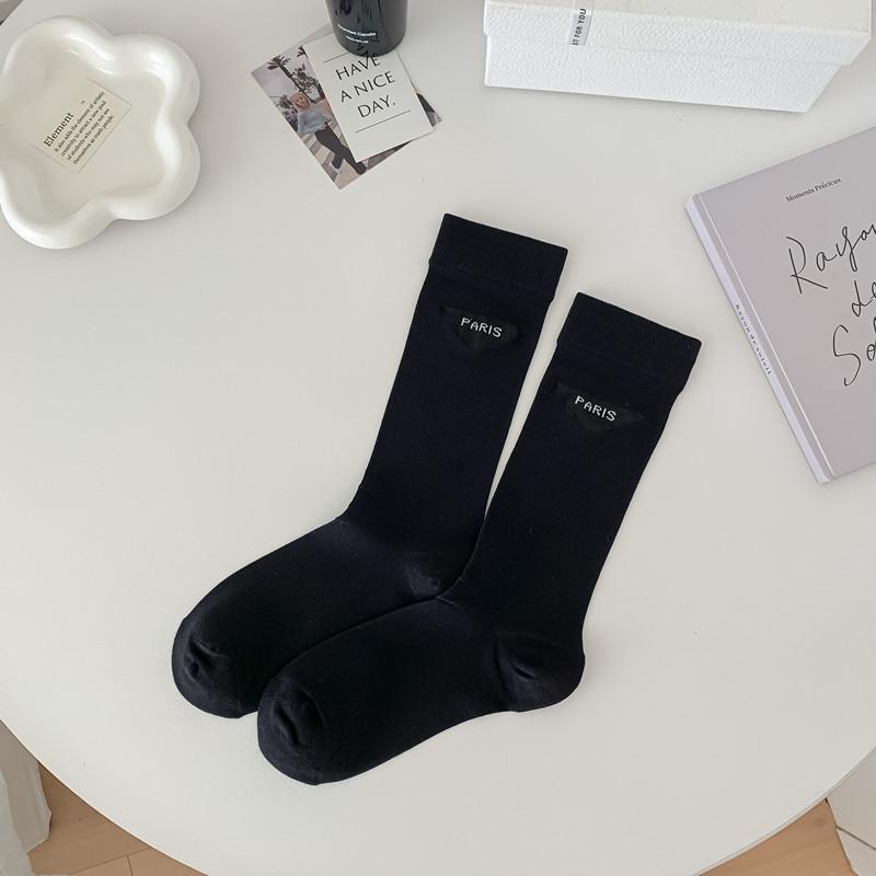 1 paire de chaussettes fines ajourées pour femmes, longues et amples, JK Lolita, douces filles japonaises, couleur unie, en coton respirant, pour printemps et été