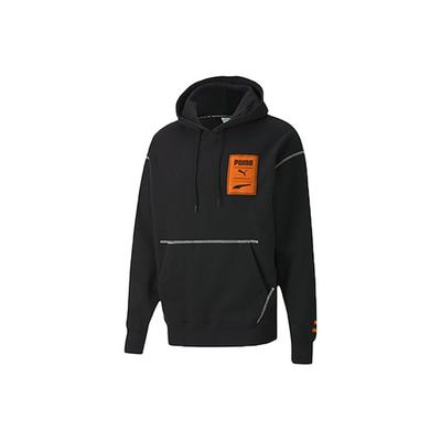 Casual Printed Hoodie Men Tops Black 597886-01