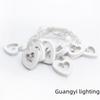 Korean-Style LED Wooden Heart String Lights for Indoor Holiday Decor (10 Battery-Powered Colored Lights)