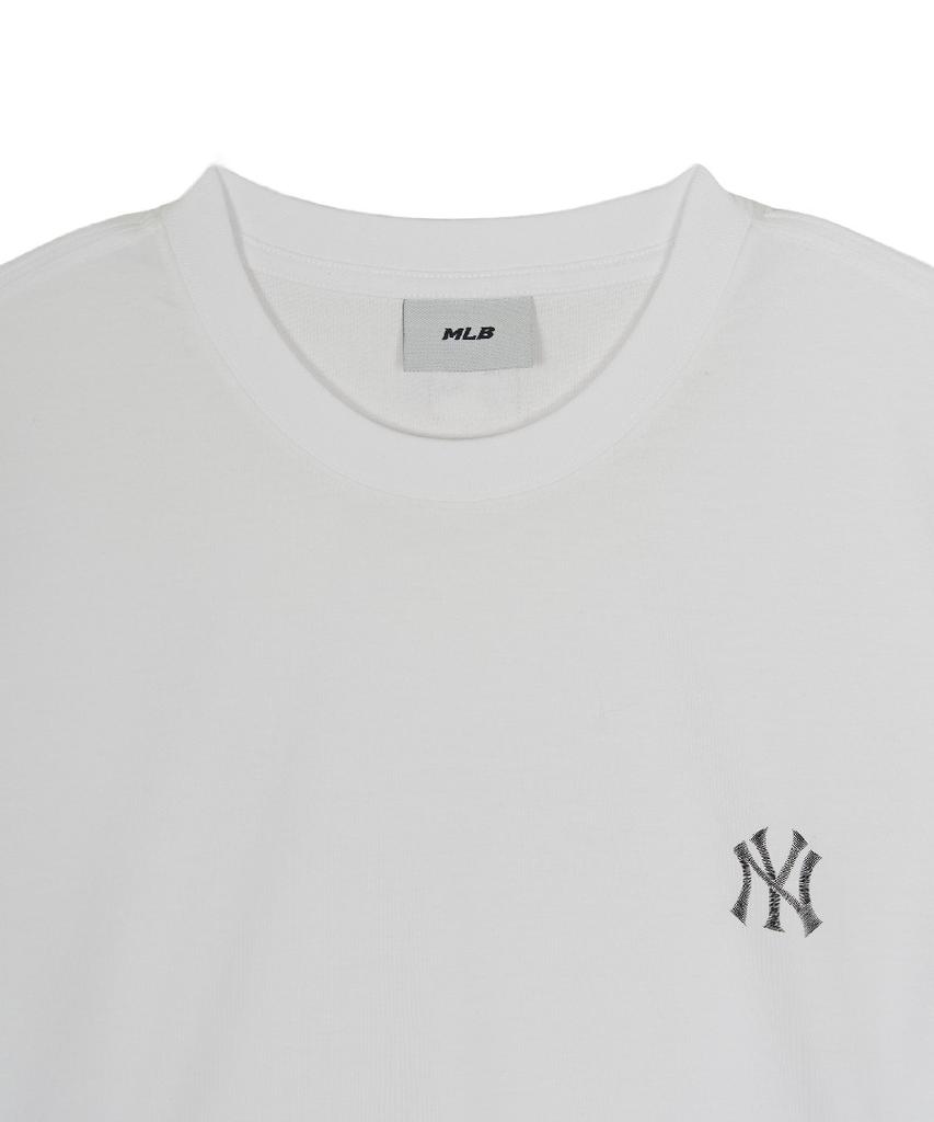 Emelbi Basic Lightweight Oversized Short Sleeve T-Shirt Ny (White)