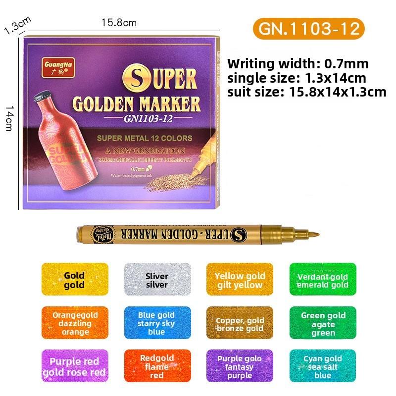 Pen Marker Acrylic Paint Metal Finish 07mm Tip Creative Artwork Decoration