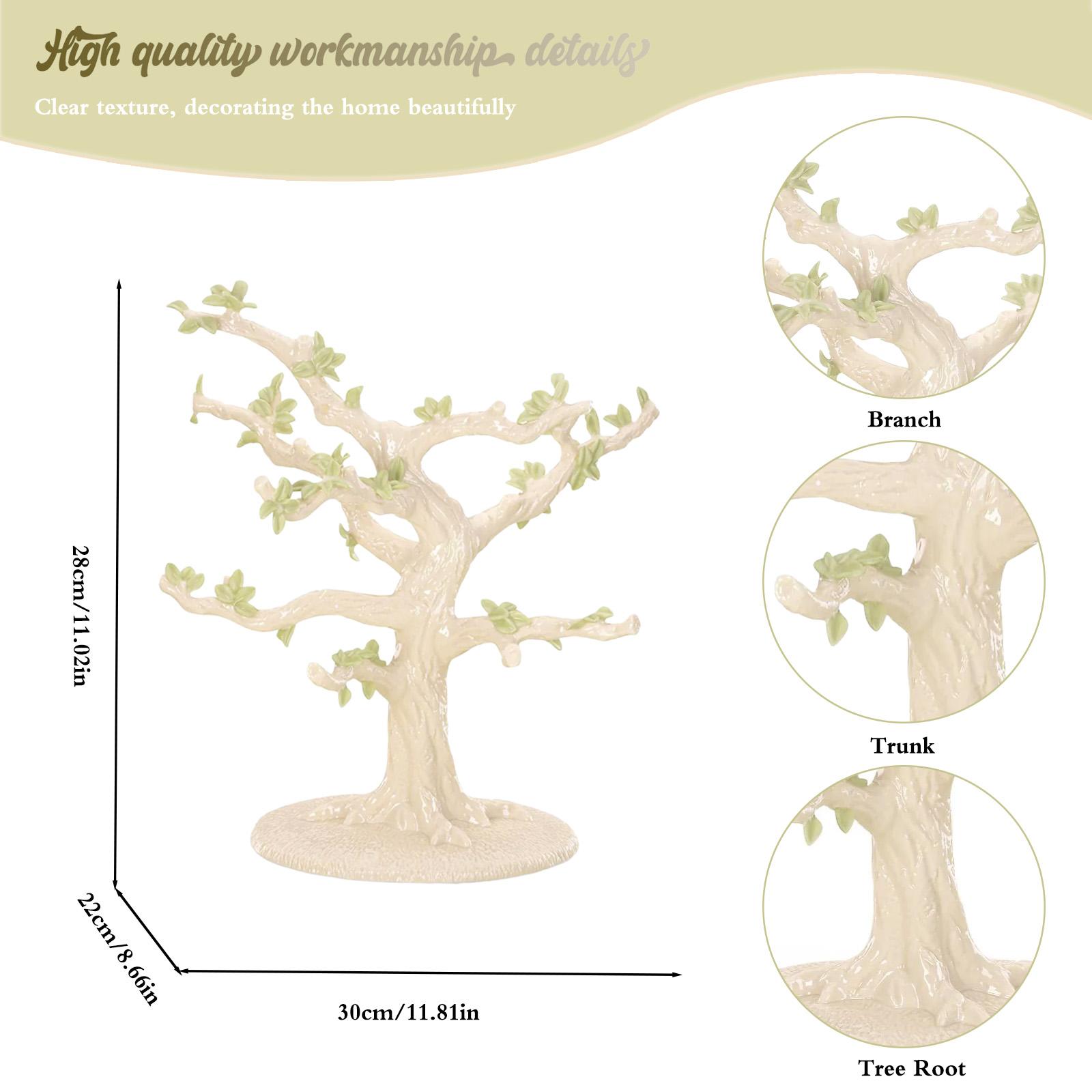 

Green Tree Sculpture,Artistic Craftsmanship Home Décor for Living Room, Perfect Christmas Gift or Unique Art Piece