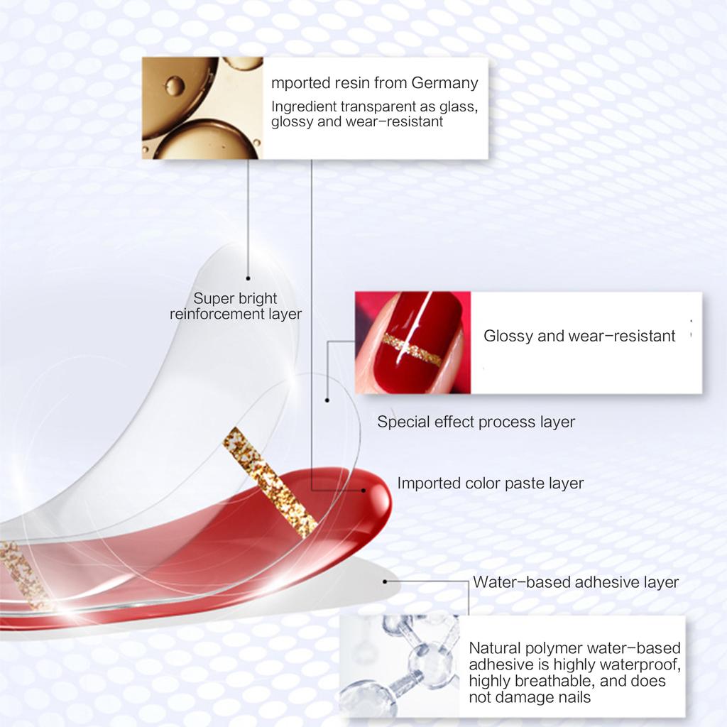Polovytvrzené proužky gelového laku na nehty Lepicí nálepka na gelové nehty Trvalá jednobarevná nálepka na gelové nehty s pilníkem
