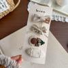 Kids' Soft Cartoon Rabbit Pearl Hair Clip Set - Non-damaging & Cute