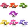 Gartenarrangement Ornamente Plastikpflanzen Bonsai Kleiner Baum Topf Kunstpflanze Topfblume Heim Zimmer Tischdekoration