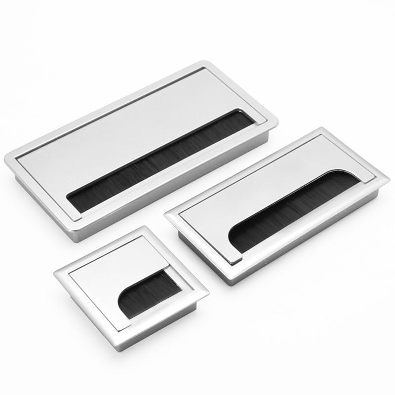 Square Plastic Cable Management Box Cover for Desks - Black and White Dustproof