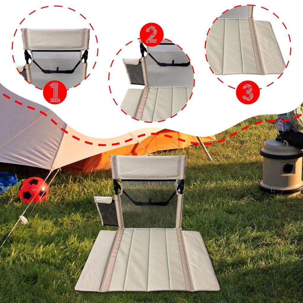 Folding Beach Chair with Back Support ,Camping Backrest