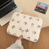 Plush Bow Strawberry Laptop Sleeve Case 13/14 Inch Notebook Bag For Macbook Air Pro Lenovo Hp 11 Inch Tablet Pouch For Ipad