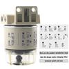 R12T Fuel / Water Separator Filter Diesel Engine for Racor 140R 120AT S3240 NPT ZG1 / 4-19 Complete Parts Complete Combo