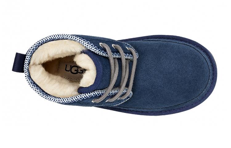 UGG Neumel 2 Tasman Suede Ankle Length Snow Boots Marine Blue Teenagers 1094529K-NTSM