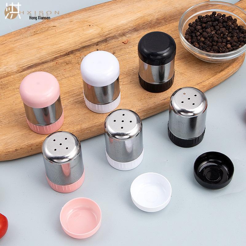 Stainless Steel Spice Jars & Shakers for Outdoor BBQ - Cumin & Pepper Bottles