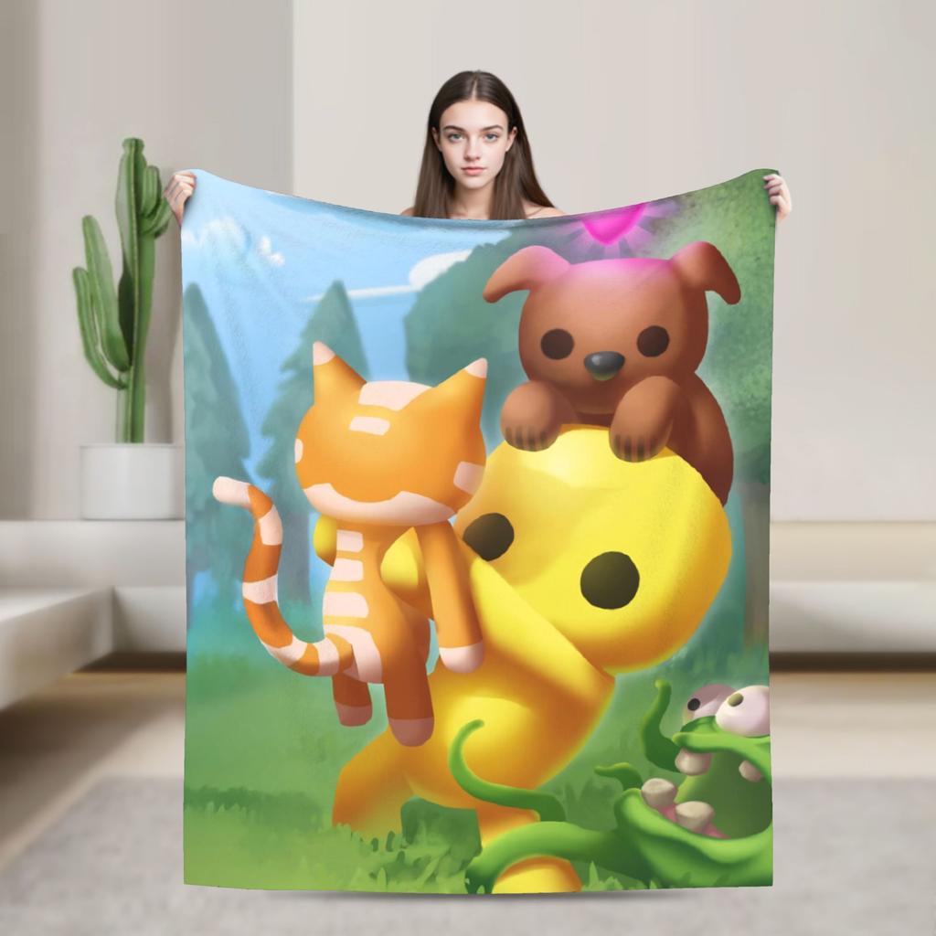 Wobbly Life Sandbox Spieldecke Cartoon Lustig Flanell Neuheit Warme Überwurfdecken für Tagesdecke Dekoration Outdoor