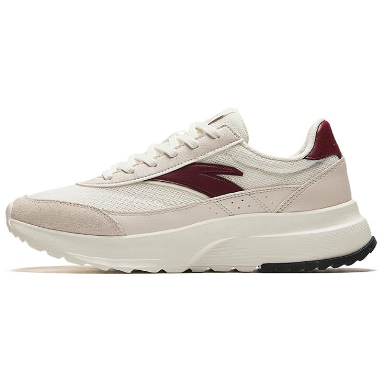Anta Shock Absorbing Non-Slip Low-Top Casual Shoes Women Sneakers White Red 922428803-2 37.5