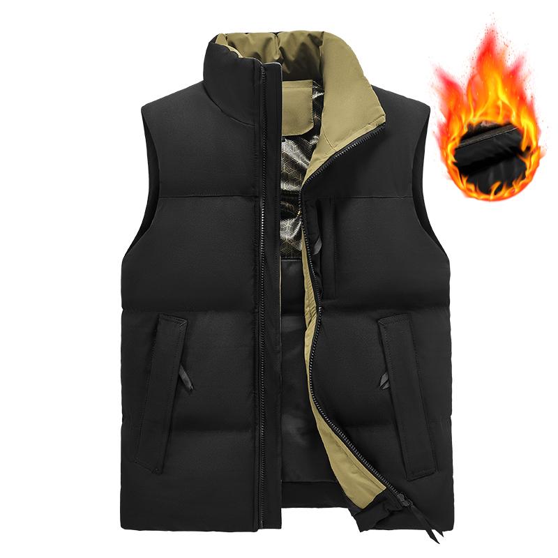 Men Heated Warm Sleeveless Jacket Thicken Vest Climbing Waistcoat Outdoor Hiking Camping Jackets