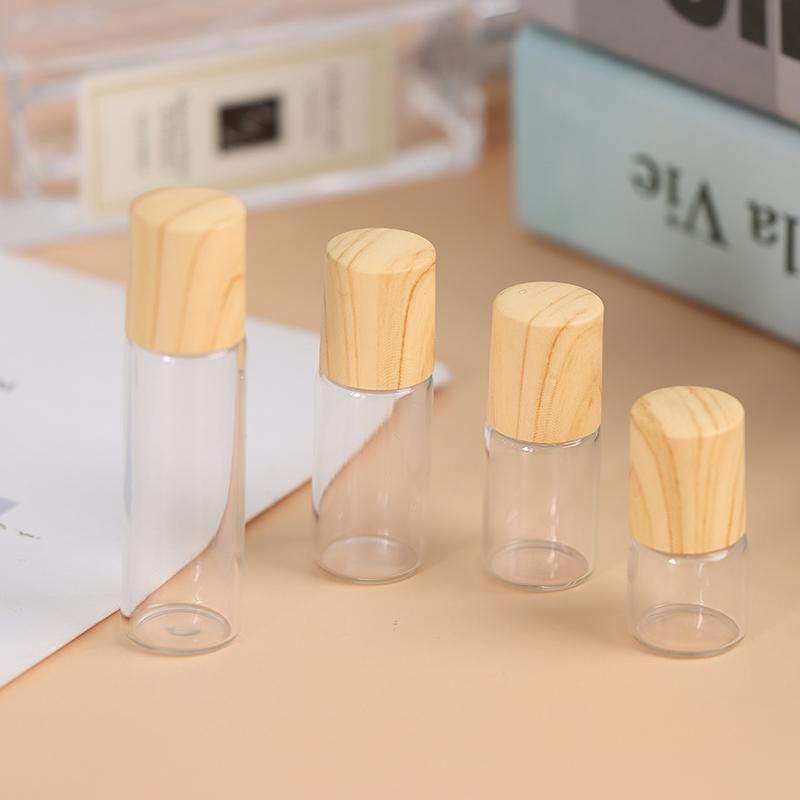 Flacon roll-on de 1/2/3/5 ml, fiole de parfum, reîncărcabile, goale, uleiuri esențiale de sticlă