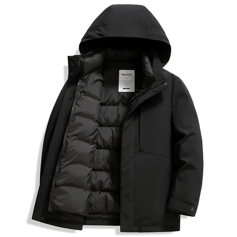 XUEZHONGFEI Men s 3-in-1 Hooded Down Jacket XL