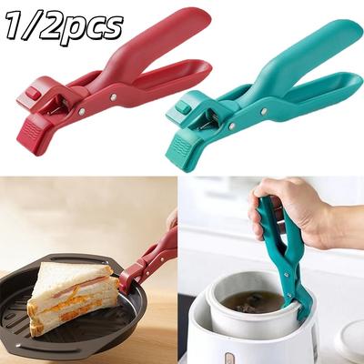 1/2pcs Anti-scald Clip Silicone Kitchen Anti Scald Plate Bowl Dish Pot Holder Anti-hot Clip for Moving Hot Plate Bowls Kitchen G