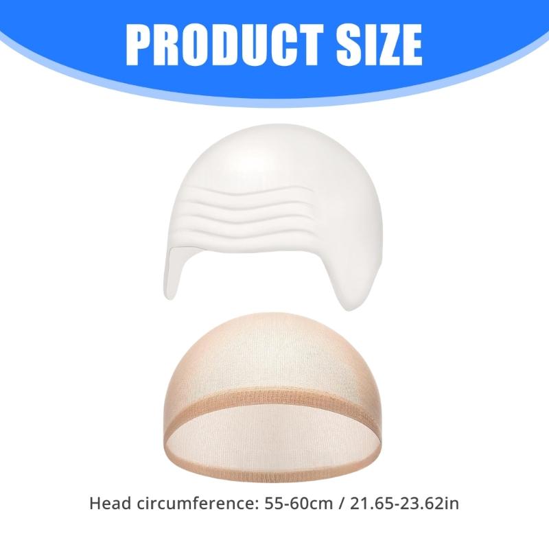 Latex Bald Caps Fake Head Skin Halloween Cosplay Costume Accessories Bald Hat Bald Wig Caps Makeup Bald Head Wig Caps