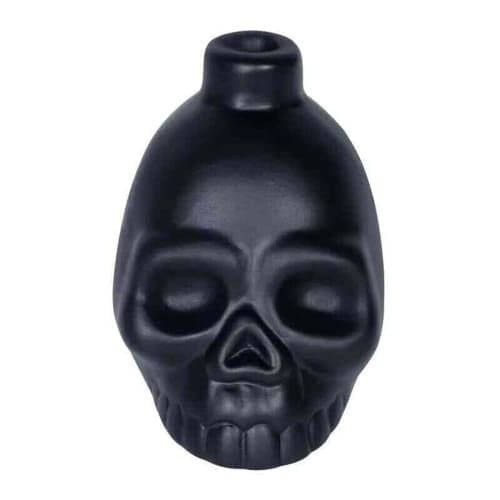 Aztec Death Whistle for Pranks, Halloween Gifts, and Crafts (Black Skull)