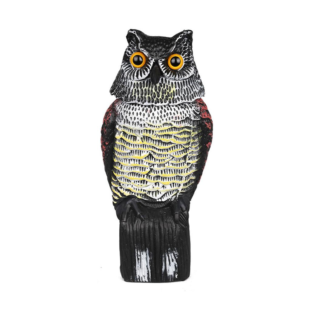 Realistic Owl Decoy for Garden and Outdoor Use Lifelike Bird Repellent Statue for Yard Lawn and Home Protection Against Unwanted Animals
