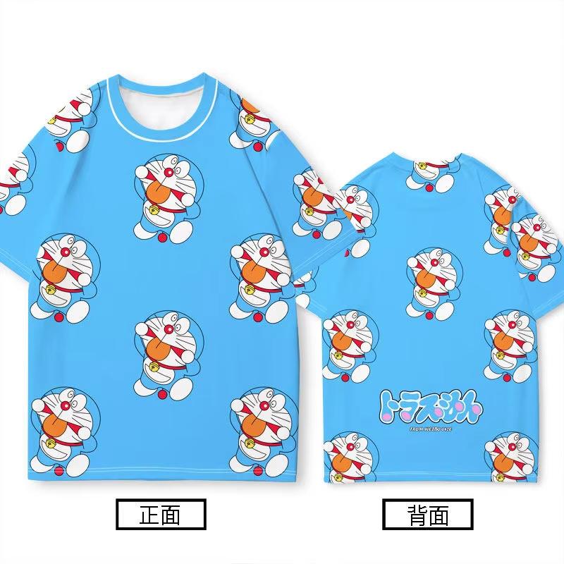 2026 Neues Sommer Doraemon Glückliches Lächeln T-Shirt Eltern-Kind Passendes Oberteil Perfektes Geschenk für Doraemon Fans