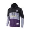 Moletom com Capuz Li Ning CBA All-Star Series Basketball Color Block Masculino hoodies Preto Cinza Nebuloso Roxo AWDVD33-3