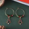Minimalist Festive Beaded Christmas Earrings – Creative, Personalized Holiday Fashion