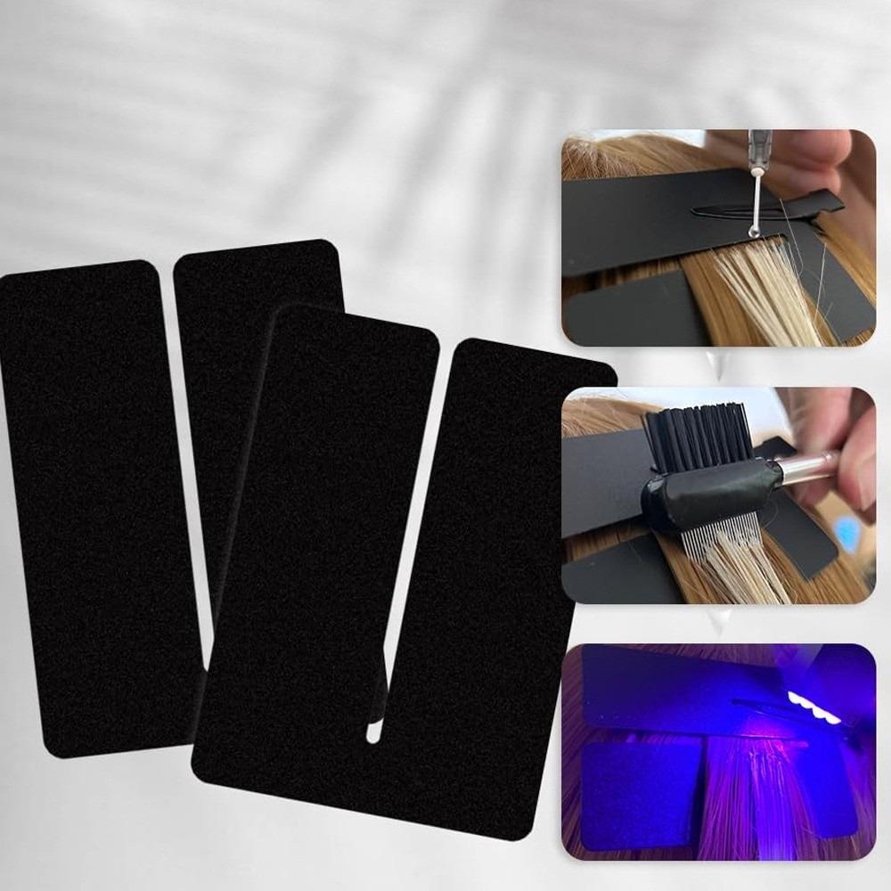 100Pcs Sturdy Hair Extensions Protector Shields Anti-UV Shield Guards Hair  for Keratin Extensions