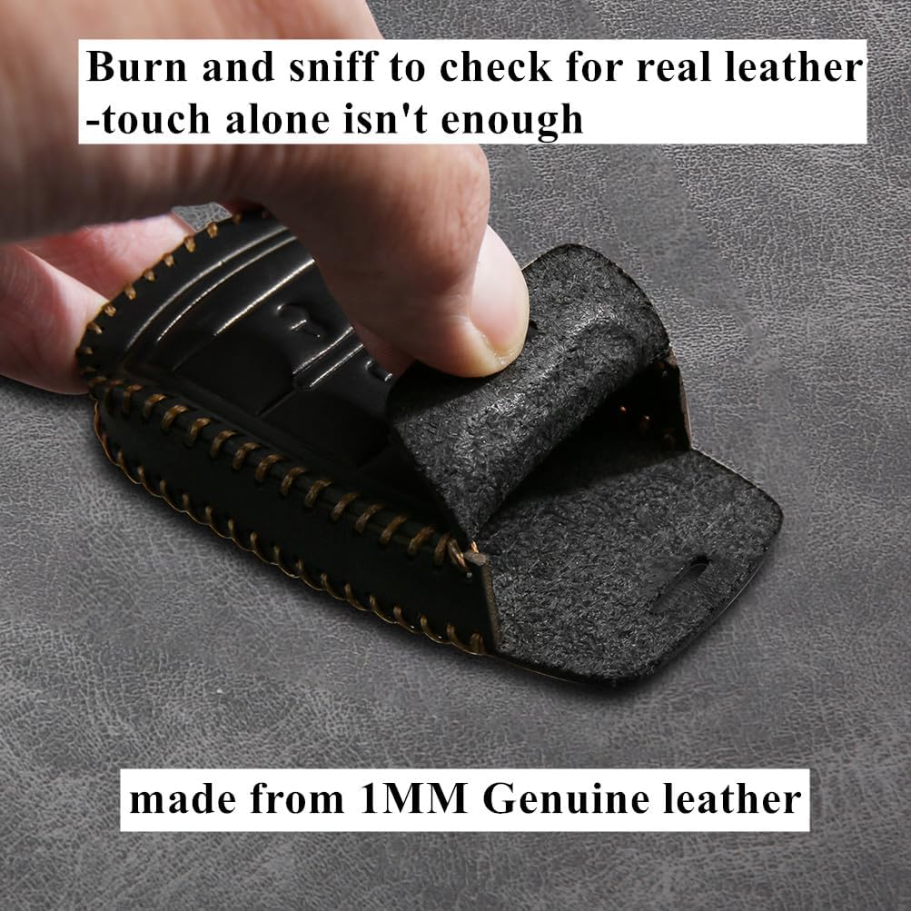 Leather Compatible with ram Key fob Cover for Dodge 2025 RAM 1500 2500 3500 Accessories 5 Buttons Keychain