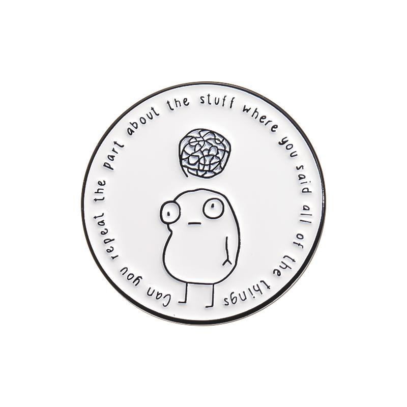 Spilla Smaltata Autismo ADHD Neurospicy Consapevolezza Autistica Puzzle Spille Salute Mentale Badge per Risvolto Zaino Gioiello Regalo per Amici