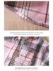 Unisex Retro Plaid Long Sleeve Shirt/Cardigan with Lapel for Kids