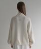 Lenav Esy Cashmere Half Knit Zip Up (Ivory)