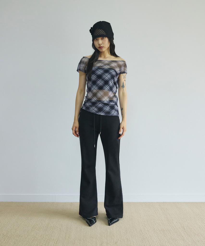 Seulliggeullou Bootcut Logo Training Pants [2 Colors]