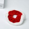 High Elastic Xmas Velvet Hair Band Christmas Themed Hair Accessories Elegant Hair Ring  Daily Wear