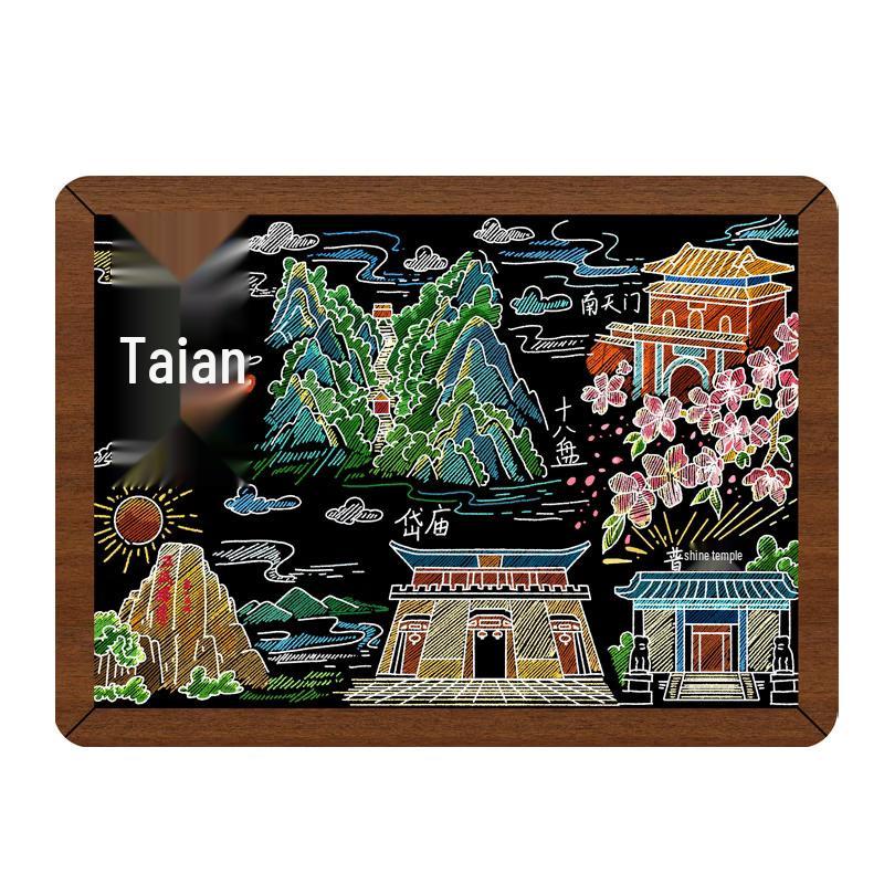 Changbaosen Hand-Painted City Refrigerator Magnets