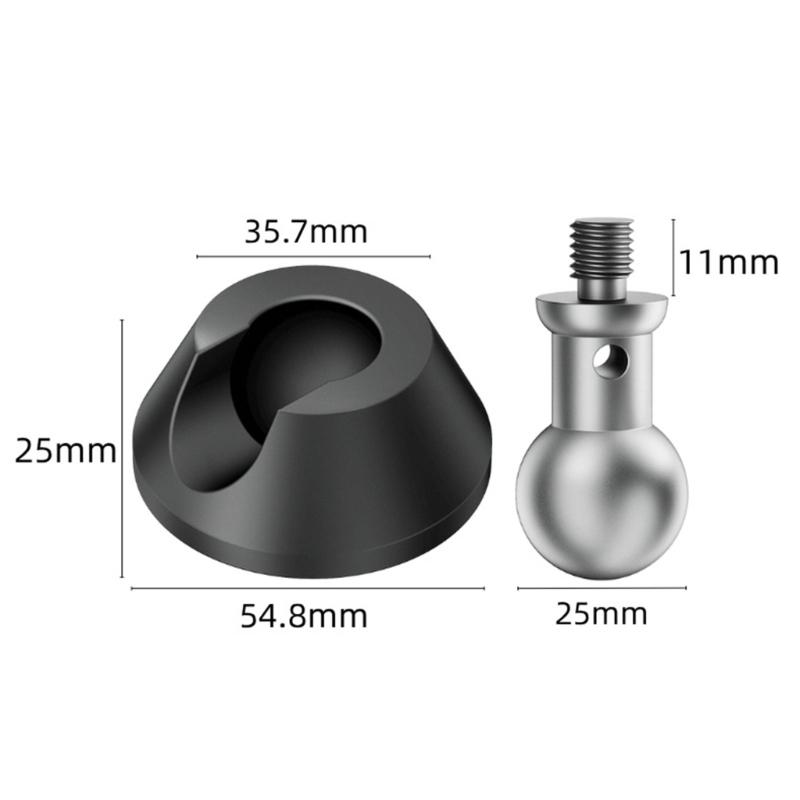 Anti Slip 3/8 Thread Camera Tripod Feet Adjustable Angle Aluminum Silicone Base For Stable DSLR Support