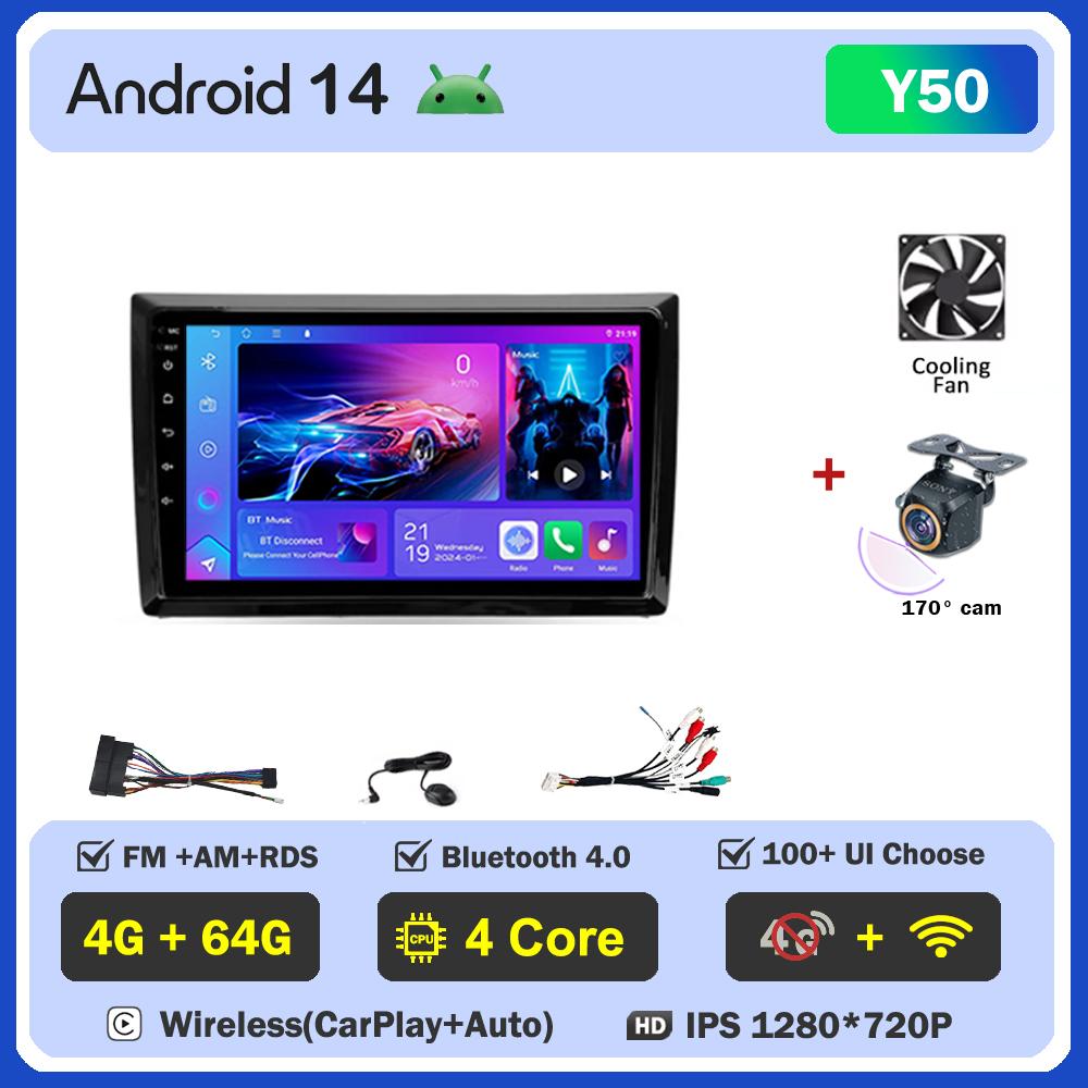Android 14 For VW Volkswagen Beetle A5 2011 - 2019 Stereo Head Unit Mirror Link GPS Navigation Autoradio Car Intelligent Systems