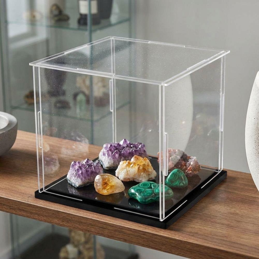 Anti-Scratch Clear Display Case High Clarity Action Figures Box  Home Office Display