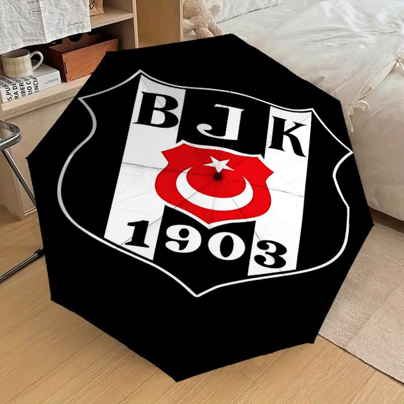 1PC BJK 1903 Umbrella-8-Rib Reinforced, Automatic Open, Lightweight & Durable, Cute Fashion Accessory for Outdoor, Beach, or Casual Use, Beach Umbrell