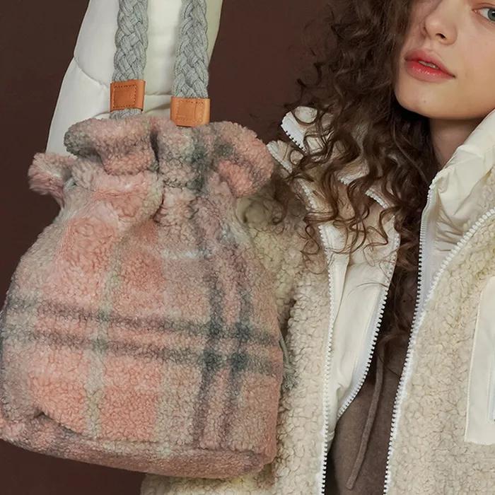 mari pink check lucky bag